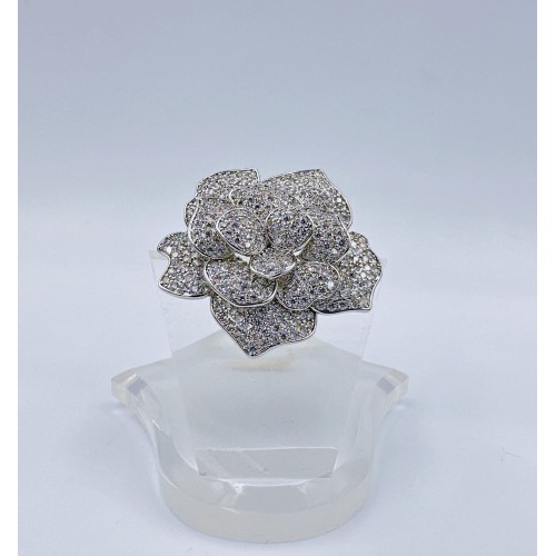 Flower Crystal Brooch